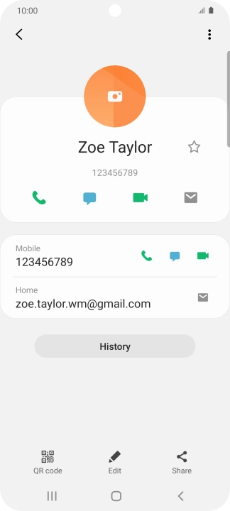 Press the call icon next to the required number.