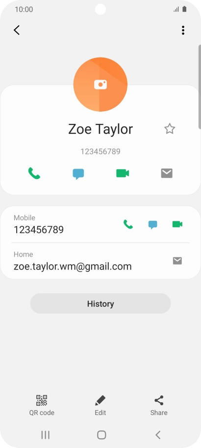 Press the call icon next to the required number.
