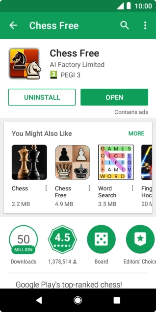 Press the Home key to return to the home screen.
