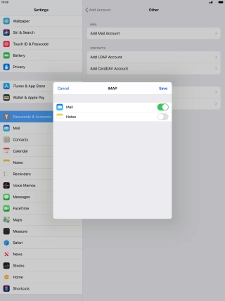 Press Save. Your email account has now been set up. To select more settings for incoming and outgoing server, proceed with the following steps.