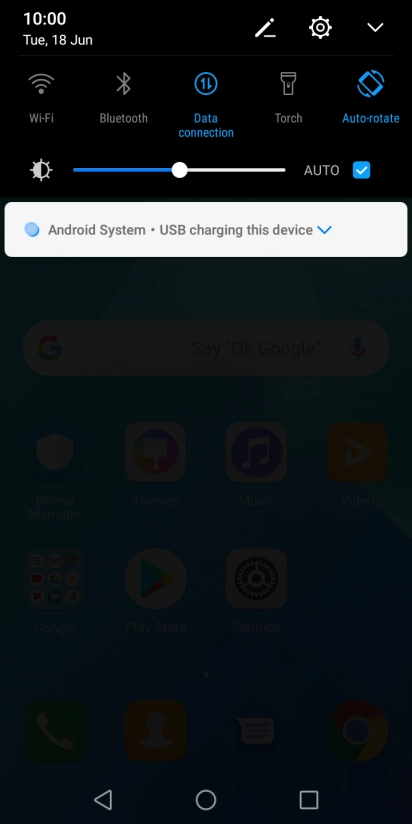 Press Android System.