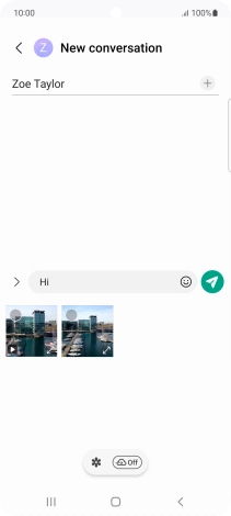 Press the gallery icon and go to the required folder.