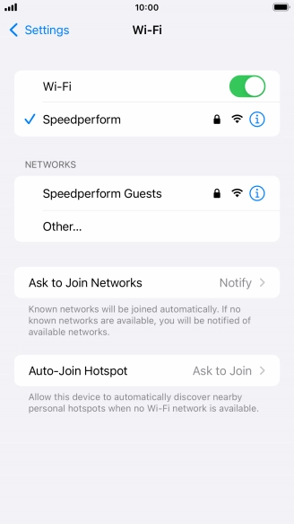 Press the Home key to return to the home screen.
