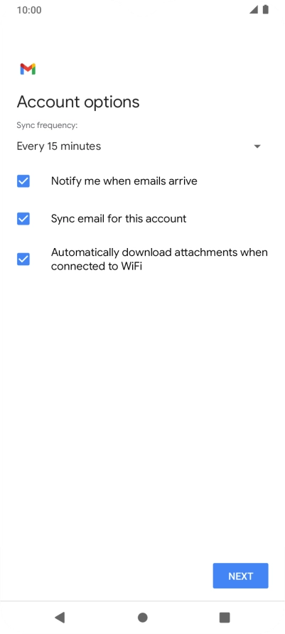 Press the drop down list below 