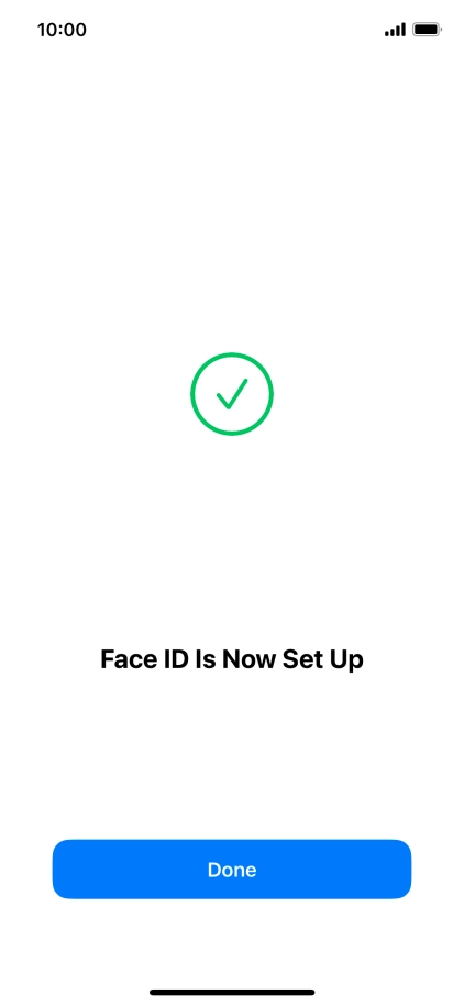 Press Done. If you haven't previously selected a phone lock code, key in a code of your own choice twice.
