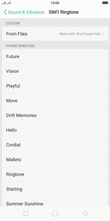 Press the Home key to return to the home screen.