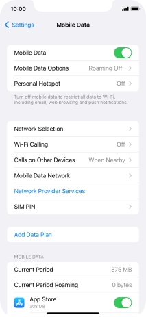 Press Add Data Plan.