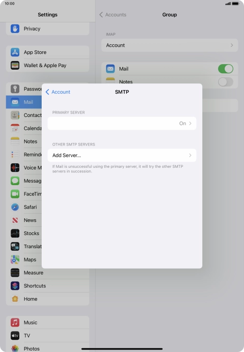 Press the field below 