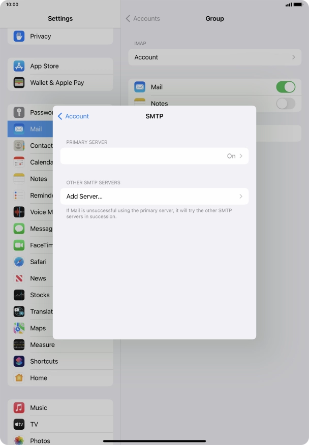 Press the field below 
