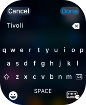 Press the input icon.