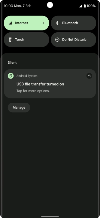 Press Tap for more options.