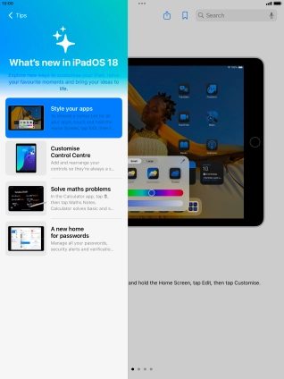 Press the Home key to return to the home screen.