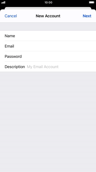 Press Description and key in the required name.