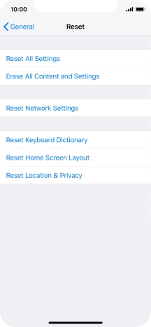Press Reset All Settings.