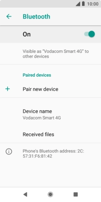 Press Pair new device.