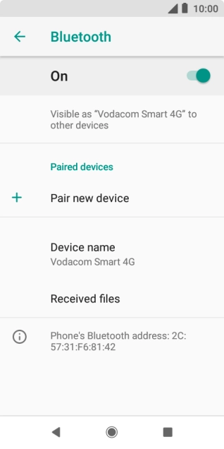 Press Pair new device.