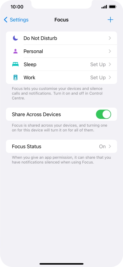 Press Do Not Disturb.