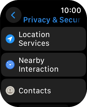 Press Location Services.