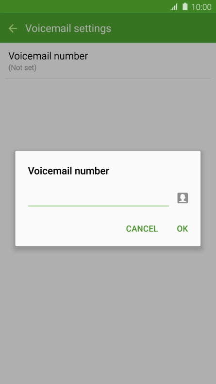 Key in +61414121121 and press OK.