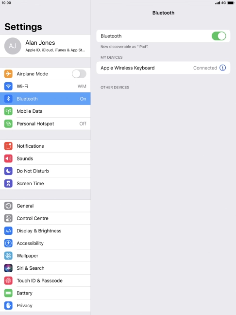 Press the Home key to return to the home screen.