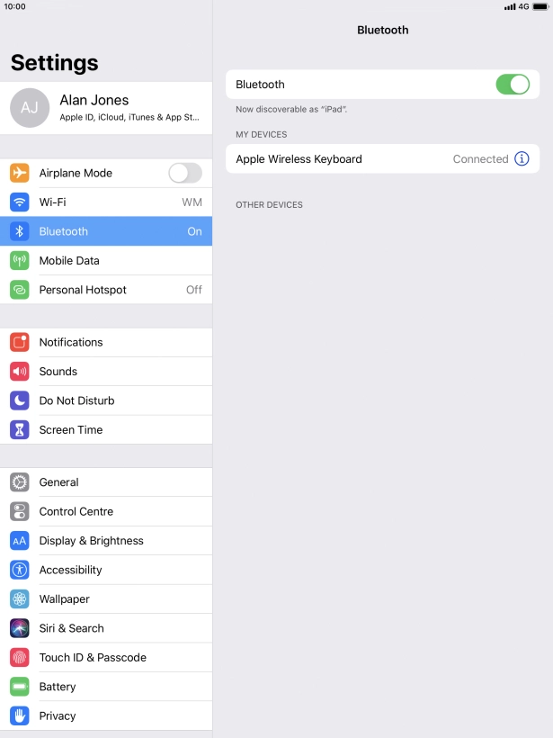 Press the Home key to return to the home screen.