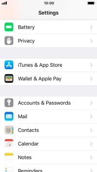 Press Accounts & Passwords.