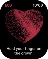 Place your index finger on the Digital Crown while the measurement is done.