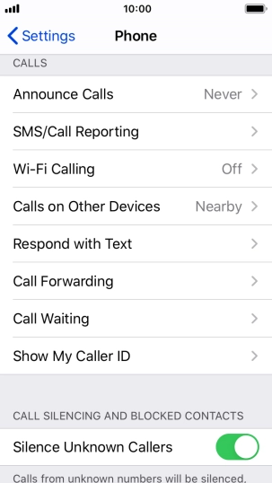 Press the Home key to return to the home screen.