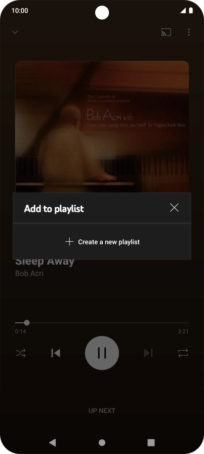 Press Create a new playlist.