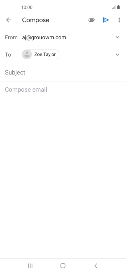 Press Subject and key in the required subject.