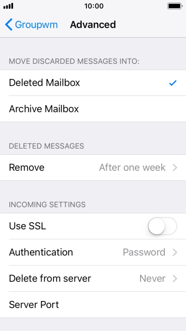Press Authentication.