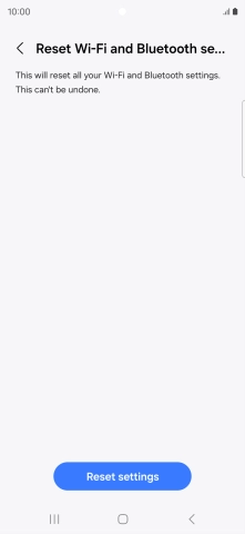 Press Reset settings.