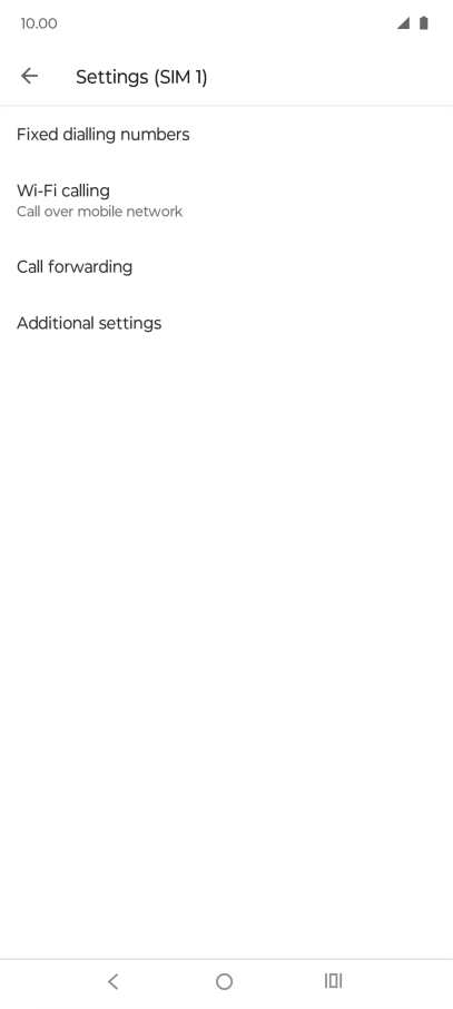 Press Call forwarding.