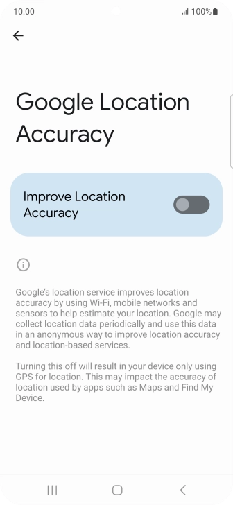 If you press the indicator next to 