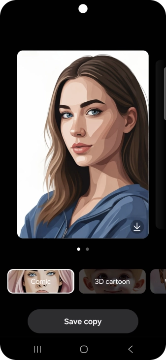 Press Save copy to save the generated photo suggestion.