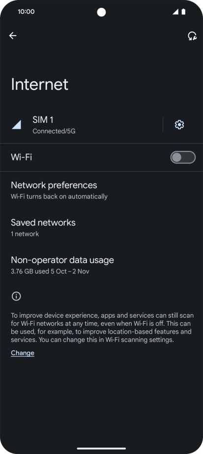 Press the indicator to turn on the function.