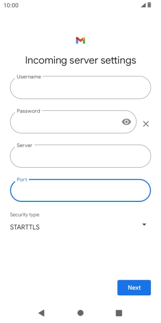 Press the drop down list below 