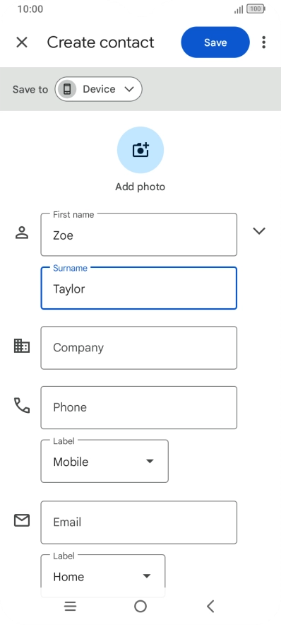 Press Phone and key in the required phone number.