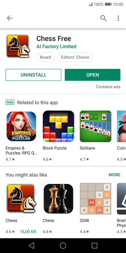 Press the Home key to return to the home screen.