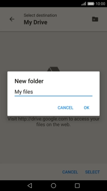 Key in the required name and press OK.
