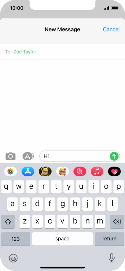 Press the picture icon.