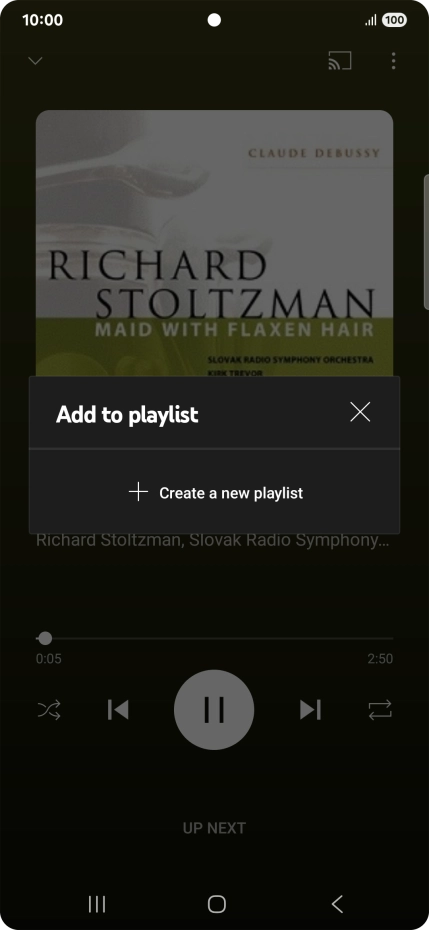 Press Create a new playlist.