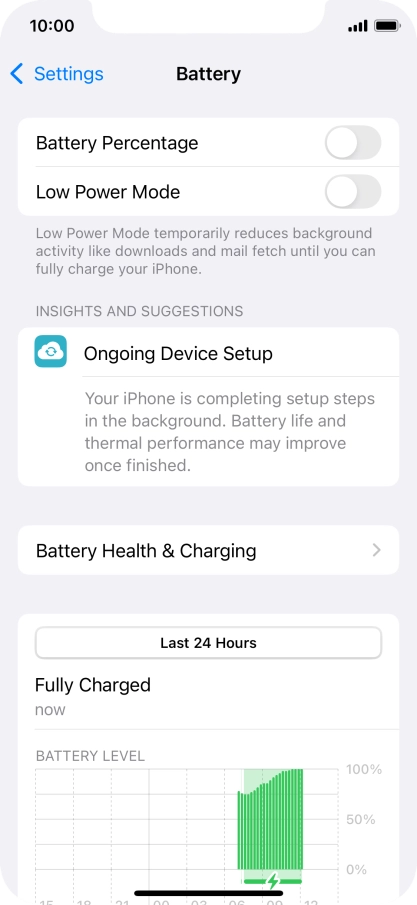 Press Battery Health & Charging.