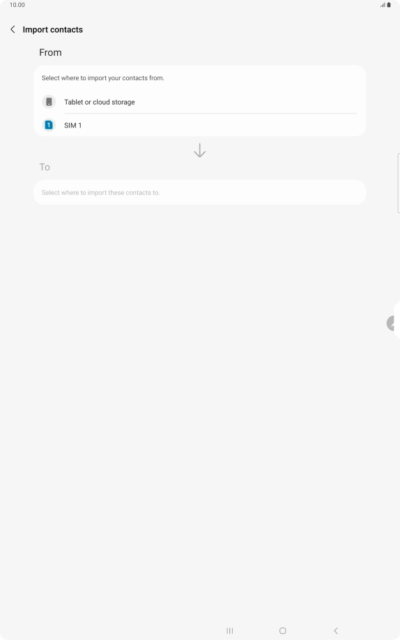 Press the name of the SIM.