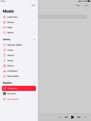 Press the required playlist.