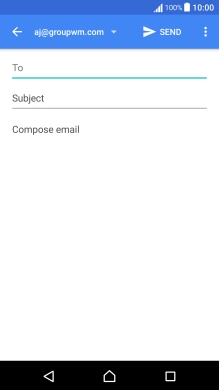 Press the search field and key in the first letters of the recipient's name.