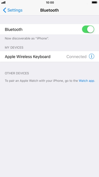 Press the Home key to return to the home screen.
