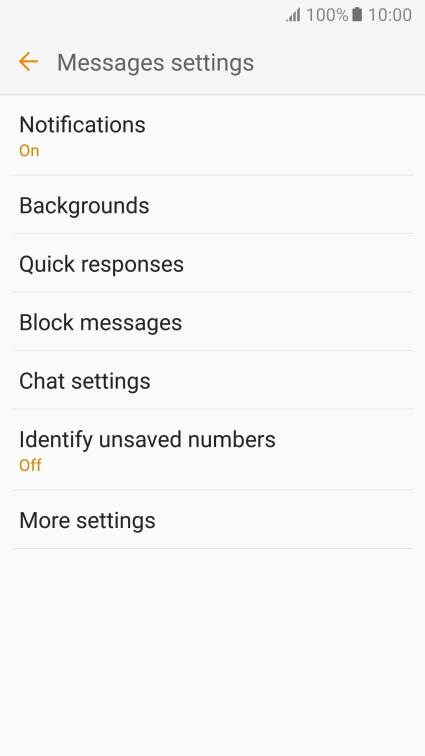 Press More settings.
