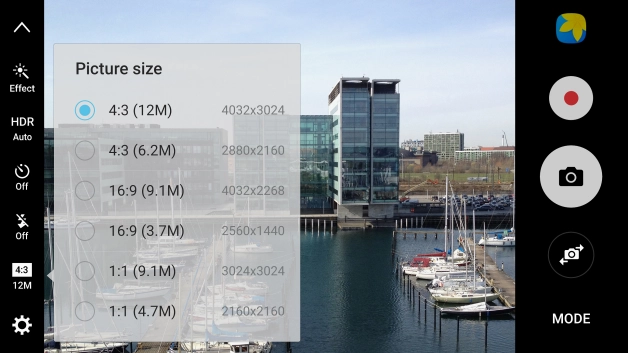 Press the required setting.