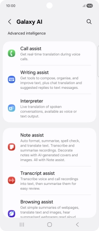 More examples of Galaxy AI usage are now displayed.